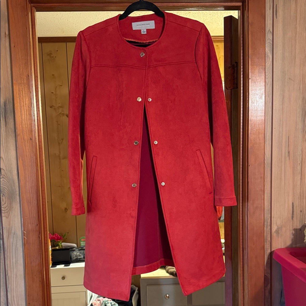 Andrew Marc - Marc New York Vibrant Burnt Orange Trench Coat